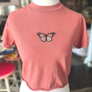 Brandy Melville Dusty Pink Knit Top